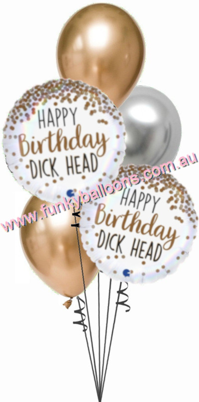 (image for) Happy Birthday Dickhead Balloon Bouquet