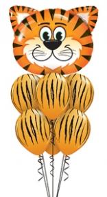 (image for) Tickled Tiger Balloon Bouquet - Click Image to Close