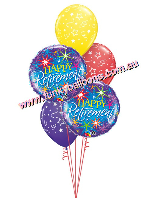 (image for) Happy Retirement Stars Bouquet - Click Image to Close