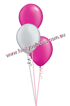 (image for) 3 Balloon Table Bunch (Float Time 3+ Days)